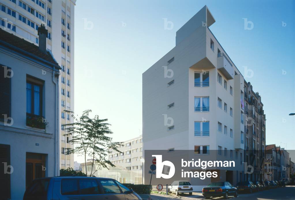 Social housing a Malakoff (Hauts de Seine). Realisation 1999, architect Enjolras Christian. Photography 1999.