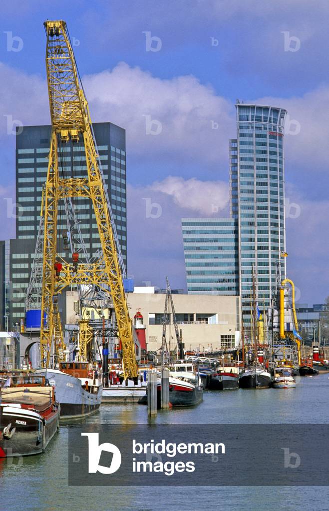 The port of Rotterdam, Netherlands (Netherlands) is the first European port and is located at the mouth of the Meuse and the Rhine.