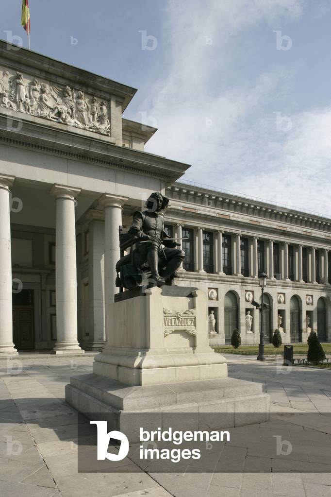 Musee du Prado, Paseo del Prado in Madrid (Spain). Architects of the Museum, in 1808, Juan de Villanueva and in 1918, refurbishment by Antonio Lopez Aguado then in 2005, extension by Rafael Moneo.Photography 19/02/05.