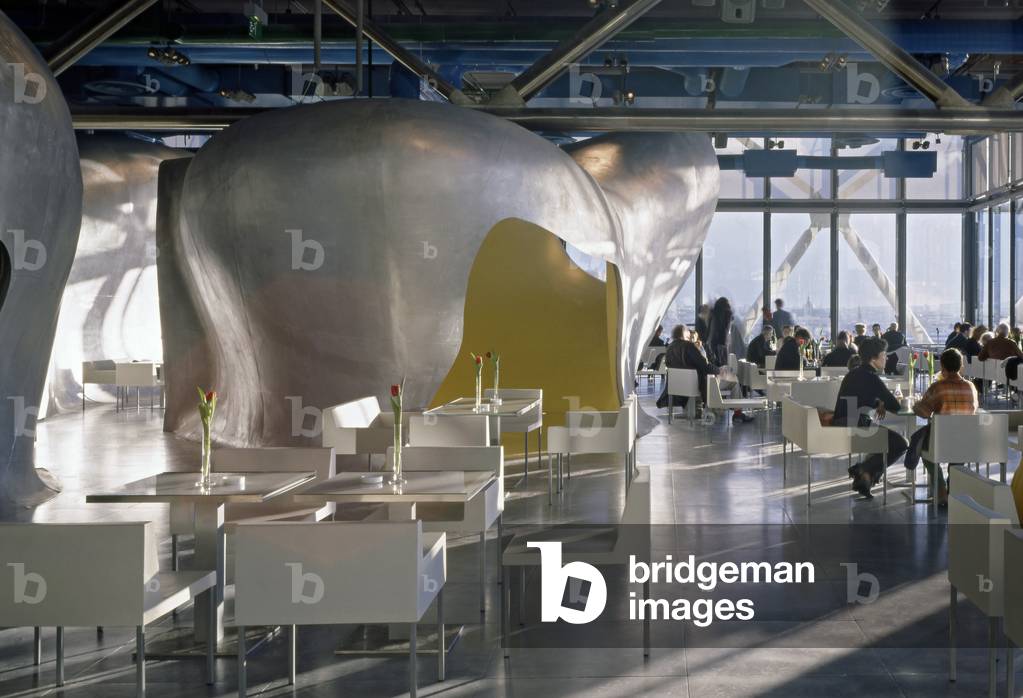 Le Cafe Georges, Centre Georges Pompidou, Paris 4. Jacob and MacFarlane Architecture, 2000. Photography 2000.