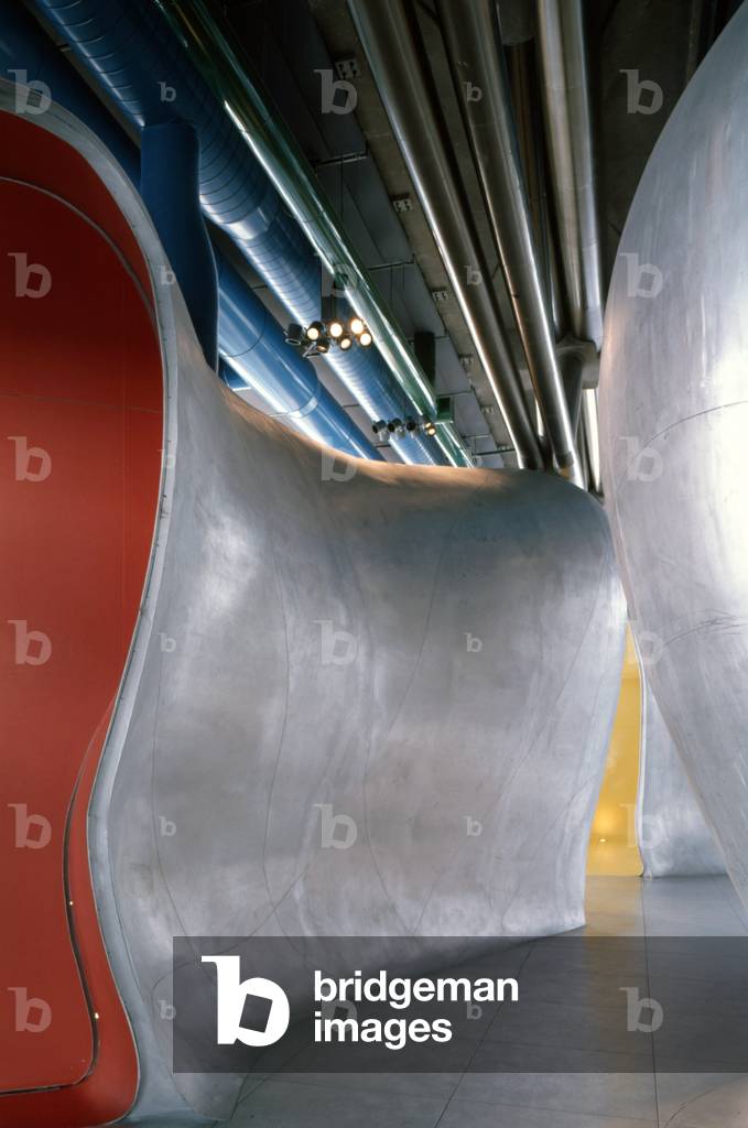 Le Cafe Georges, Centre Georges Pompidou, Paris 4. Jacob and MacFarlane Architecture, 2000. Photography 2000.