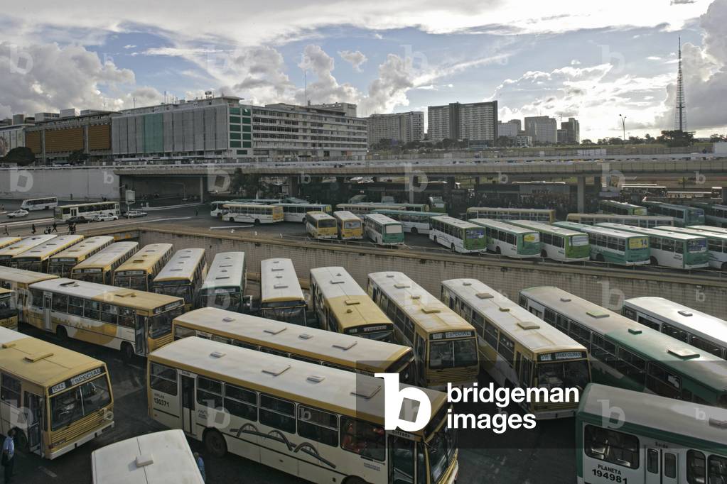 The interurban road station of Brasilia (Brazil). Architect Lucio Costa, 1960. Photography 2007.