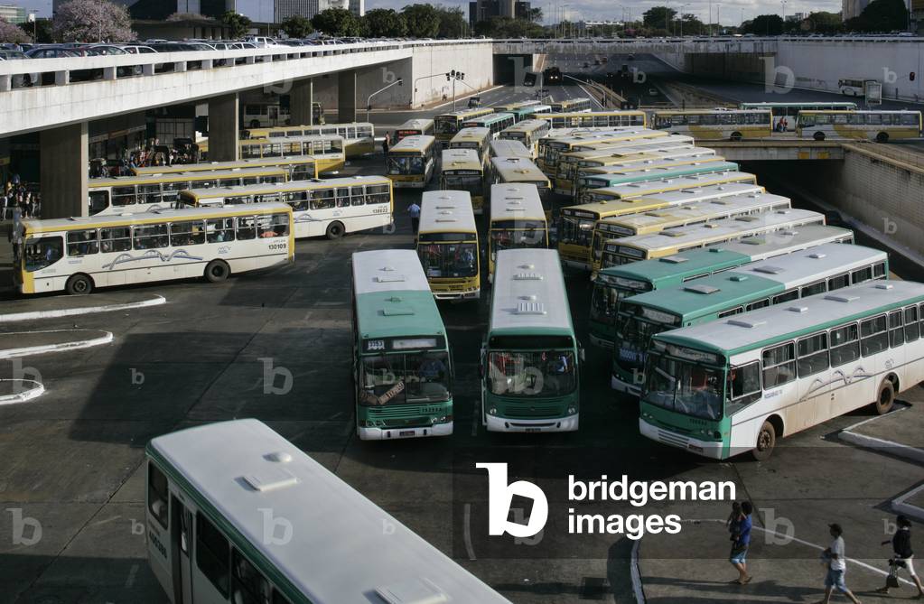 The interurban road station of Brasilia (Brazil).Architect Lucio Costa, 1960. Photography 2007.