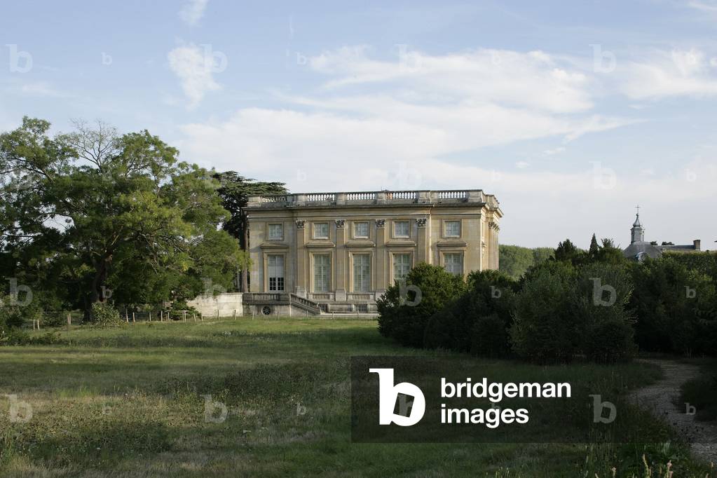 Le Peer Trianon, garden side, park of the castle of Versailles (Yveline, Ile de France). Architect Jacques Anges Gabriel, 1760-1764.