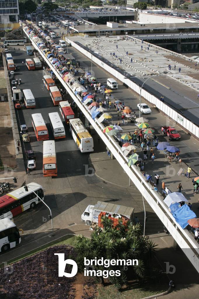 The interurban road station of Brasilia (Brazil). Architect Lucio Costa, 1960. Photography 2007.
