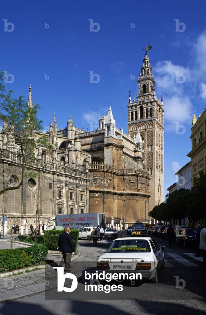 La Giralda, Cathedrale de Seville (Spain) Photograhie 10/03/97.