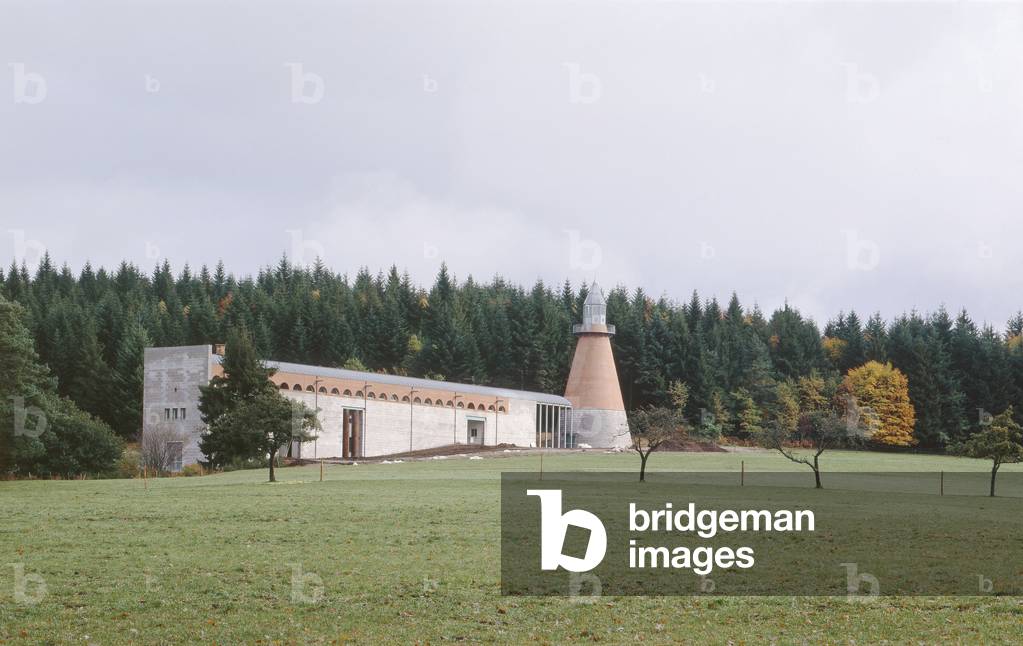 Centre national d'art et de paysage in Vassiviere in Limousin, France. Architecture by Aldo Rossi and Xavier Fabre, 1990. Photography 1990