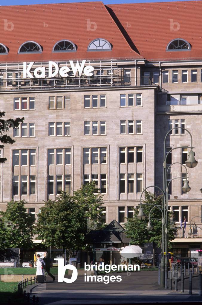 Store des Westens (KaDeWe), Tauentzienstasse 21/24, Schoneberg district in Berlin (Germany). Construction 1906-1907, architect Johann Emil Schaudt (1871-1957).