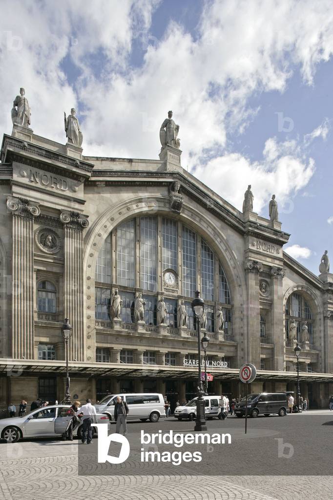 The Gare du Nord in Paris 75010. Architect Jacob Hittorf (1792-1867), 1861-1865. Photography 2007.