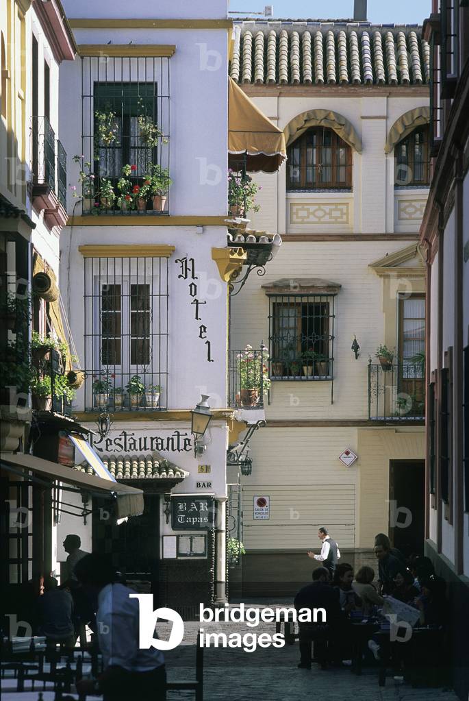 Santa Cruz district in Seville (Spain).