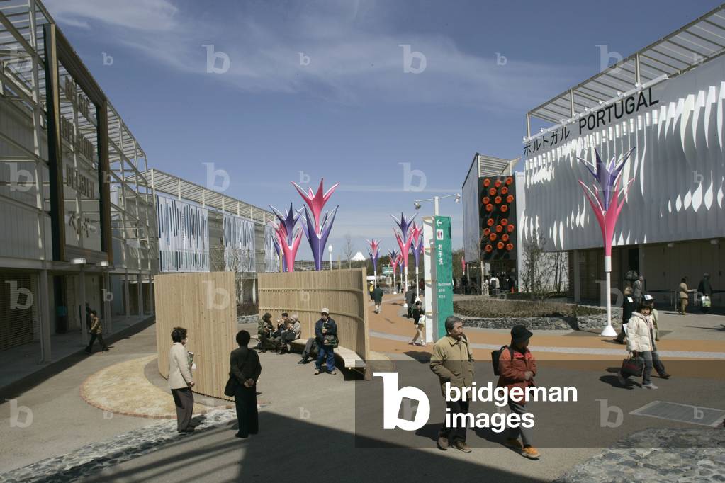 General view of the Aichi World Expo in Japan, 2005.