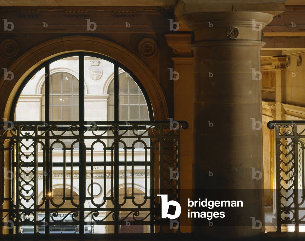 Le Palais Brongniart, Palais de la Bourse, Place de la Bourse in Paris 75002. Construction 1808-1826, architect Alexandre Brongniart (1770-1847).