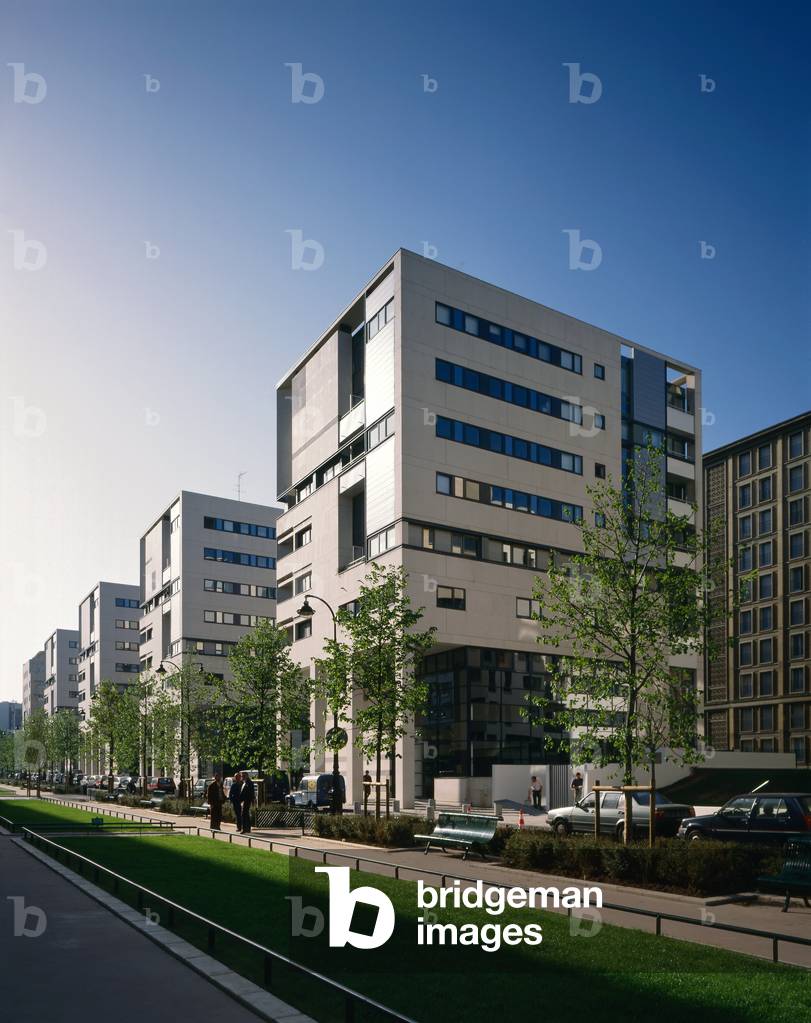 Social housing, ZAC Reuilly a Paris 75012. Architects Olivier Brenac and Xavier Gonzales, 1992. Photography 1992.