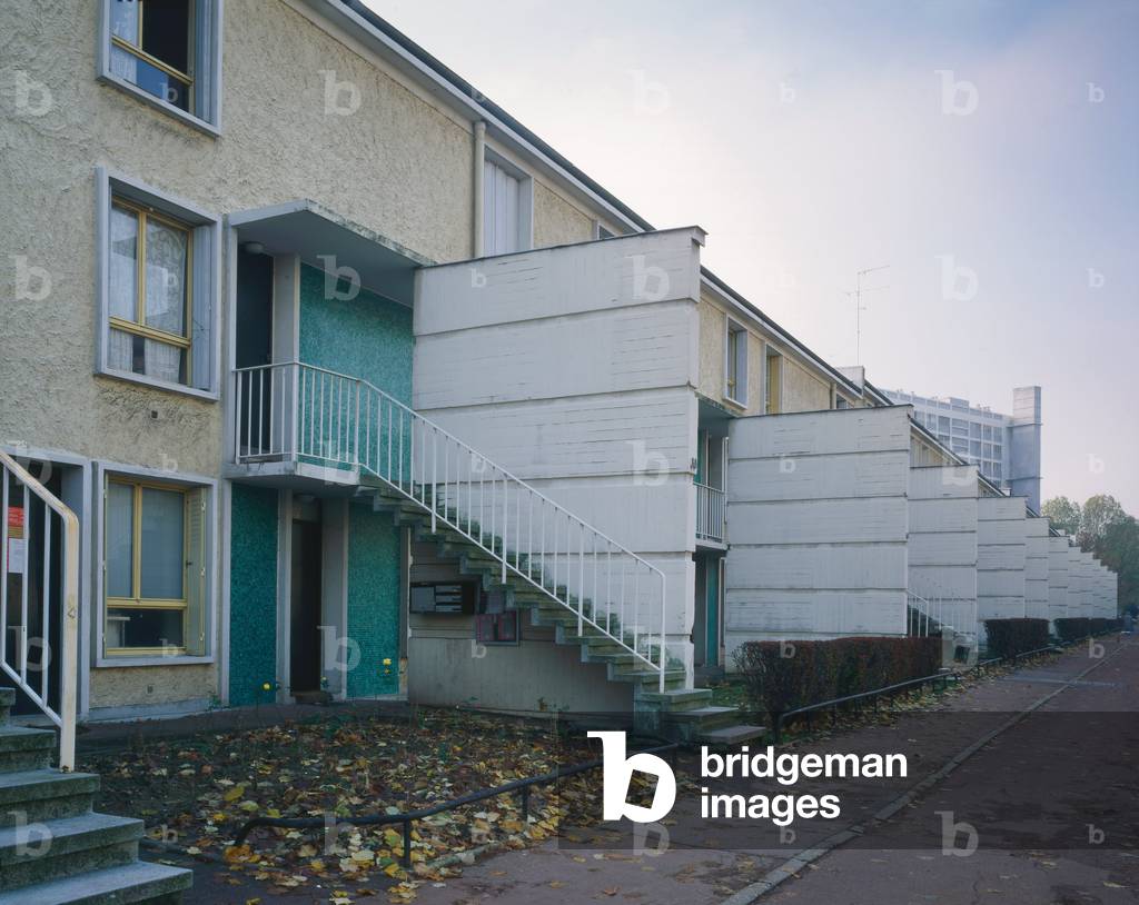 Social housing, Residence les Bas Coudrais a Sceaux (Hauts de Seine), 1957 (photo)