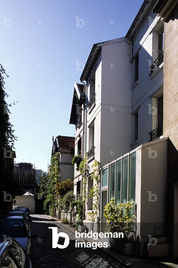Villas rue Santos Dumont in Paris 15th arrondissement.