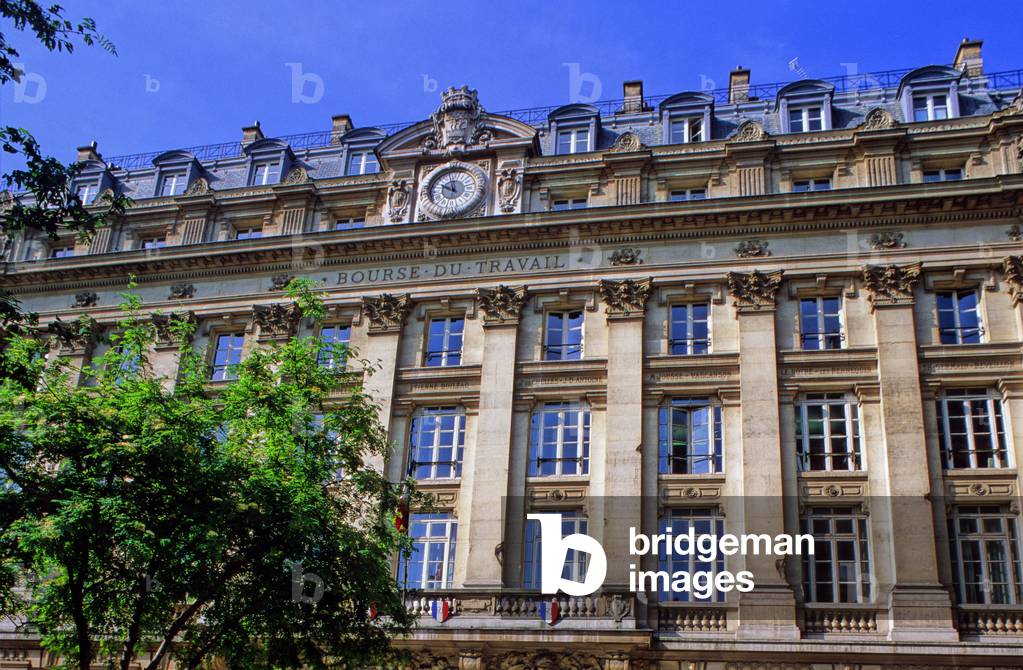 Labour Exchange in Paris. Construction 1890.