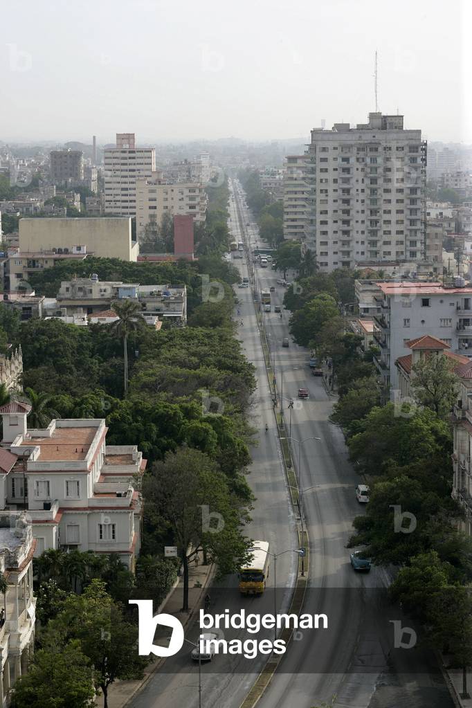 Vedado district in Havana, Cuba.