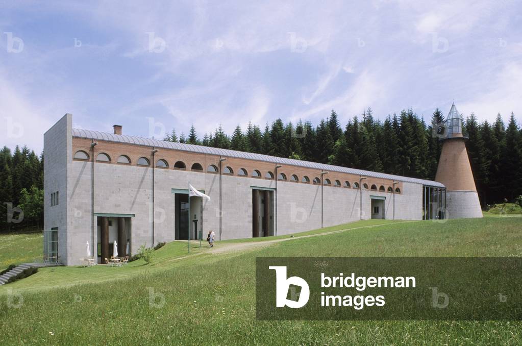 Centre national d'art et de paysage in Vassiviere in Limousin, France. Architecture by Aldo Rossi and Xavier Fabre, 1990. Photography 1990