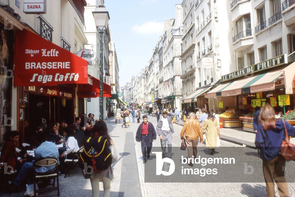 Rue de Montorgueil in Paris.