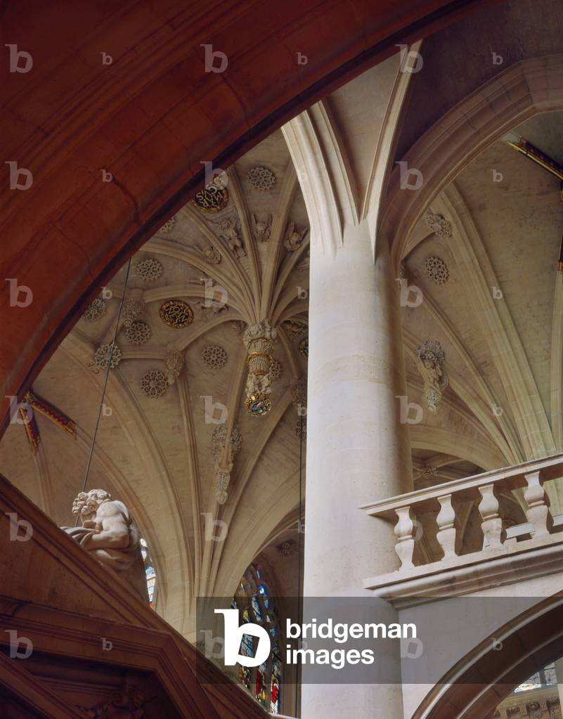 L'église Saint-Etienne-du-Mont (Saint Etienne du Mont), Paris 5 (France). Built from 1492 to 1865, architect Victor Balard.