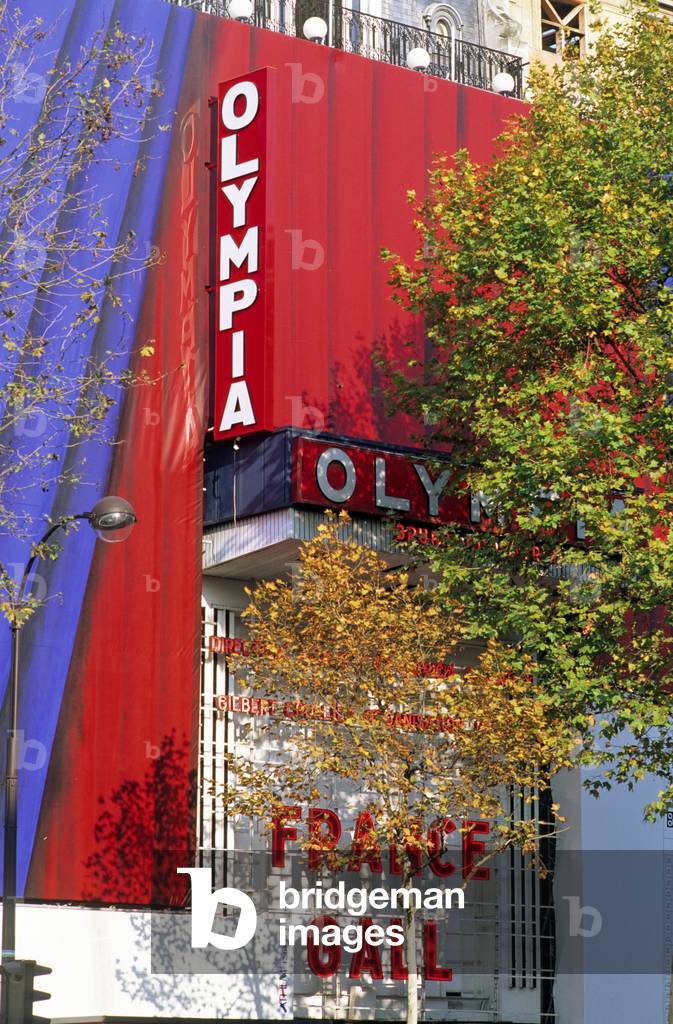 L'Olympia, 28 boulevard des Capucines, Paris 9th. The Olympia was completely restored and reopened in 1997.
