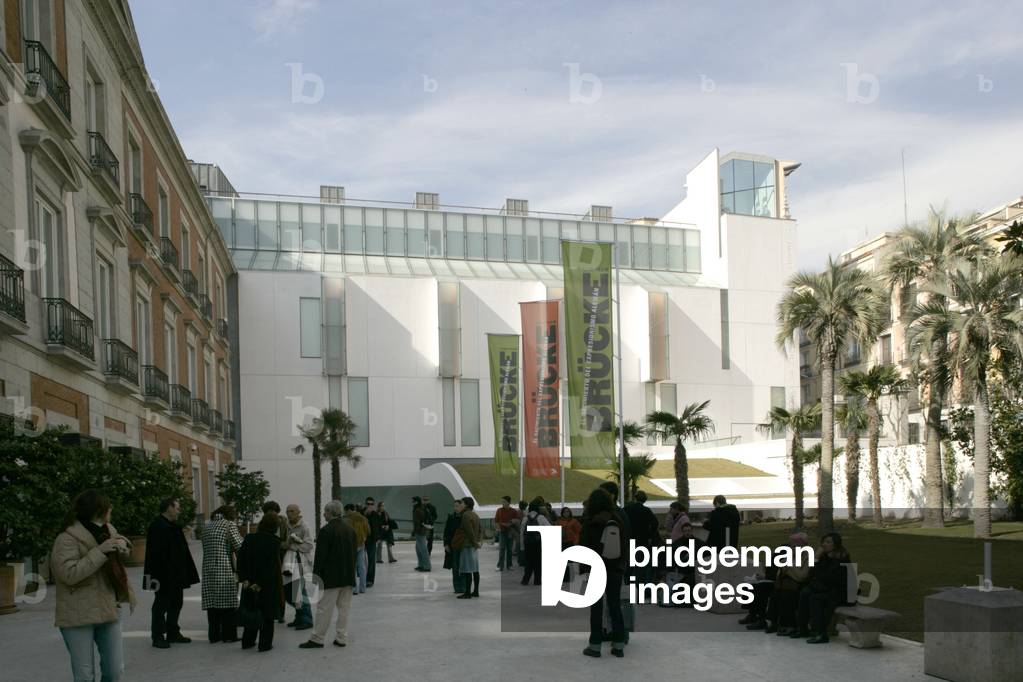 Extension of the Thyssen Bornemisza museum, 8 Paseo del Prado in Madrid (Spain). Architect Rafael Moneo, 2004. Photography 19/02/05.