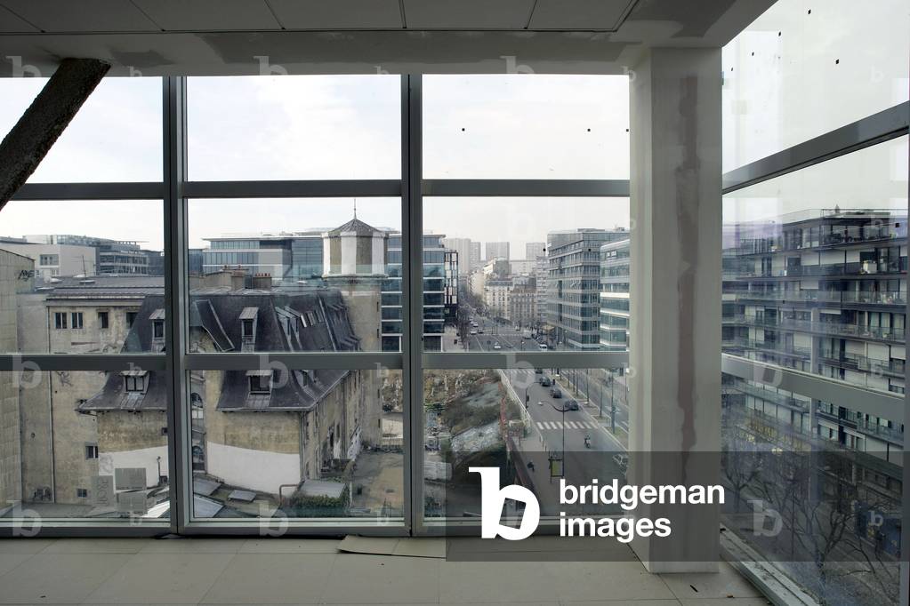 Quartier ZAC Paris Rive Gauche at the height of the rue de Tolbiac, Paris 75013.