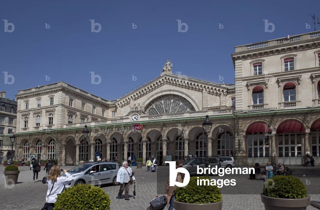 Gare de l'Est in Paris 75010. Architecture by Francois Alexandre Duquesney, 1852. Photography 17/04/09