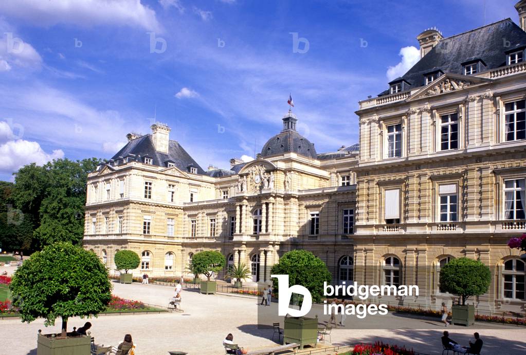 Le Senat, Palais du Luxembourg, Paris 6th arrondissement. Architect Solomon de Brush (1571-1626).