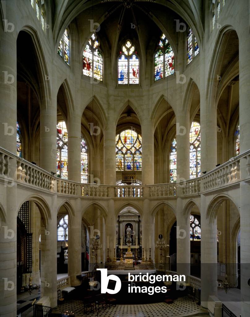 L'église Saint-Etienne-du-Mont (Saint Etienne du Mont), Paris 5 (France). Built from 1492 to 1865, architect Victor Balard.