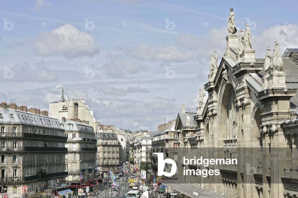 The Gare du Nord in Paris 75010. Architect Jacob Hittorf (1792-1867), 1861-1865. Photography 2007.