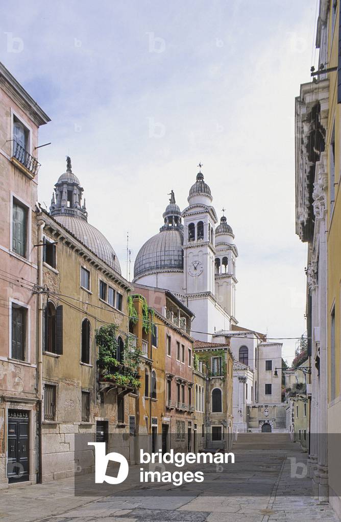 Church district Santa Maria dellaSalute (1631-1687) in Venice, Italy.