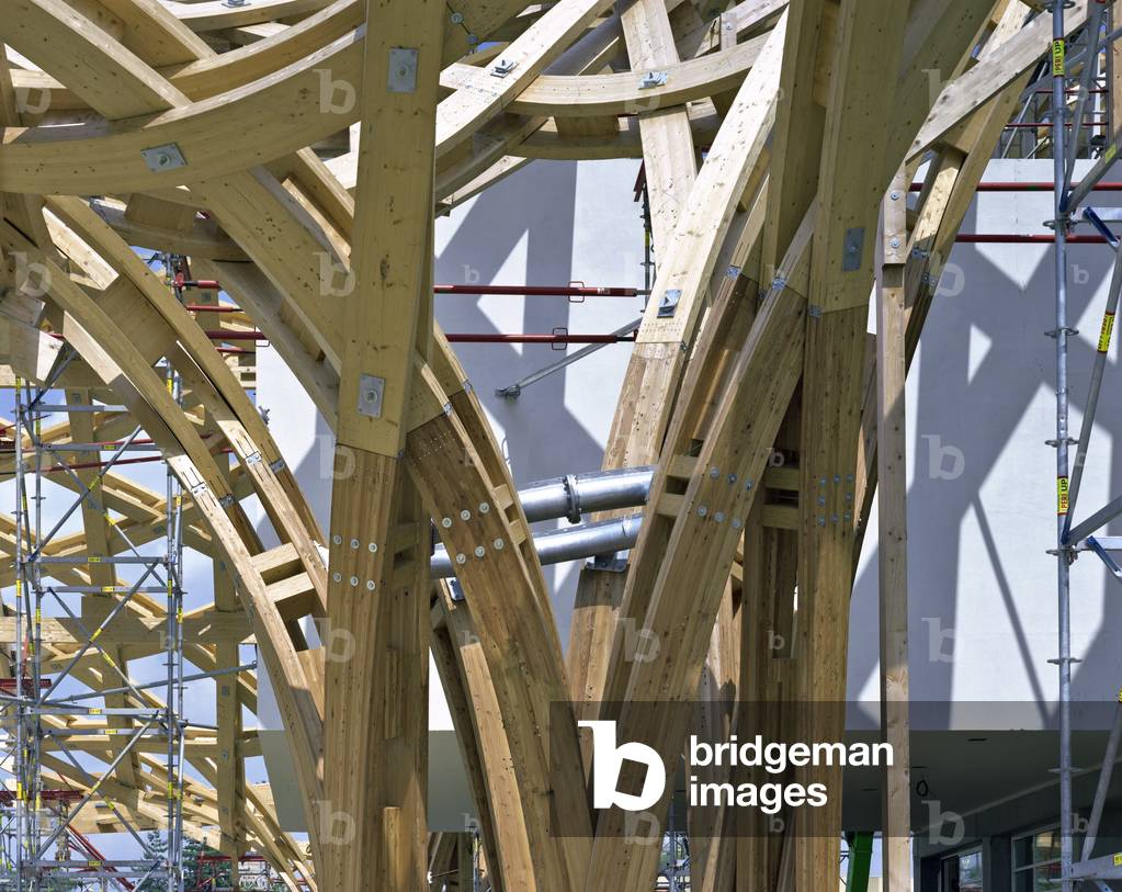 The construction site of the future Centre Pompidou in Metz (Moselle). Architects Shigeru Ban and Jean de Gastines, 2009-2010. Photography 28/06/09.
