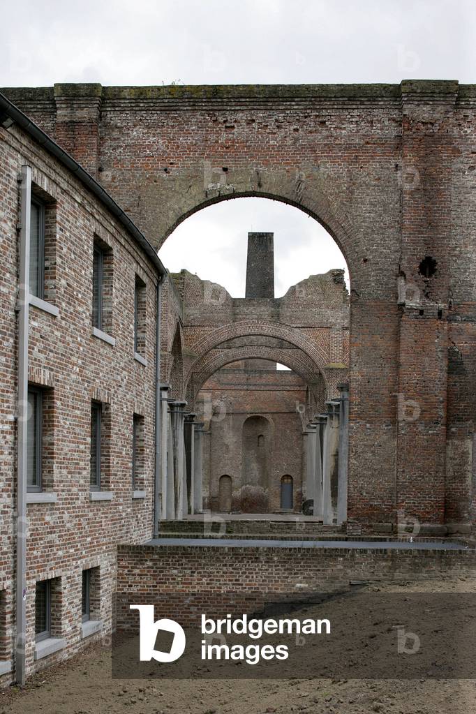 The Grand Hornu, now the Museum of Contemporary Arts, near Mons in Belgium. Architect Pierre Hebbelinck, 2002.