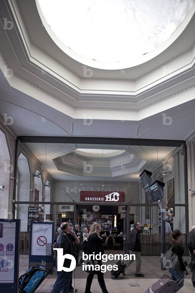 Gare de l'Est in Paris 75010. Architecture by Francois Alexandre Duquesney, 1852. Photography 17/04/09