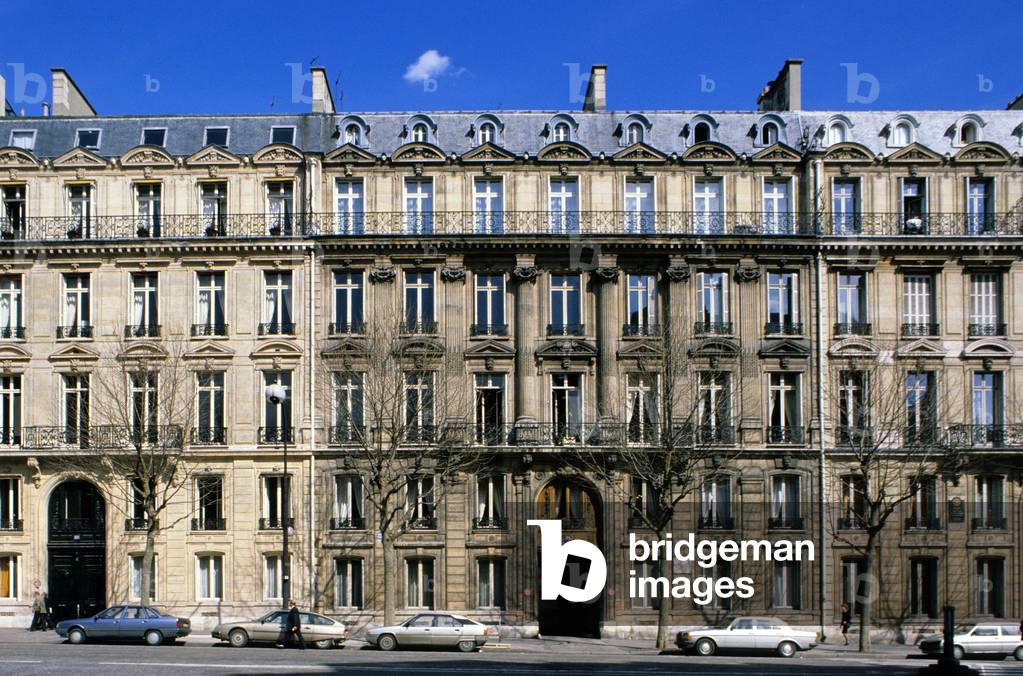 Haussmanniennes facades, residential real estate, boulevard Malheserbes, Paris 8th arrondissement.