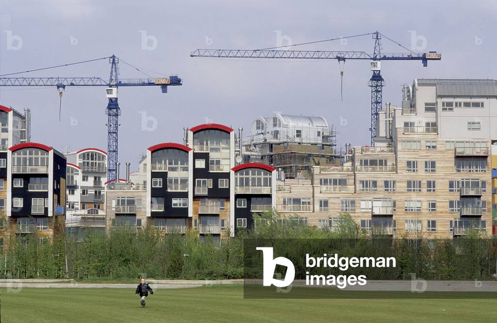 Greenwich Millenium Villages in London (Great Britain). Construction 2002, architect Proctor Matthews. Photography 10/04/03.