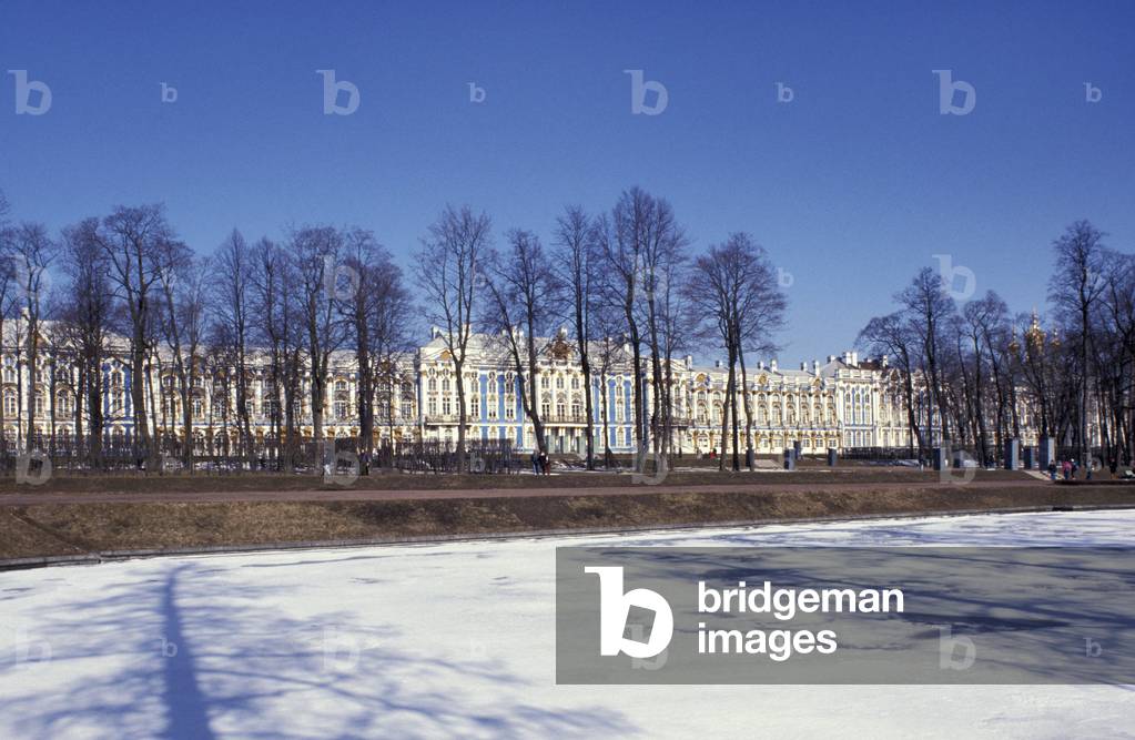 Catherine's palace in Pushkin (Russia). Construction 1756, architect Francesco Bartolomeo Rastrelli (1700-1771).