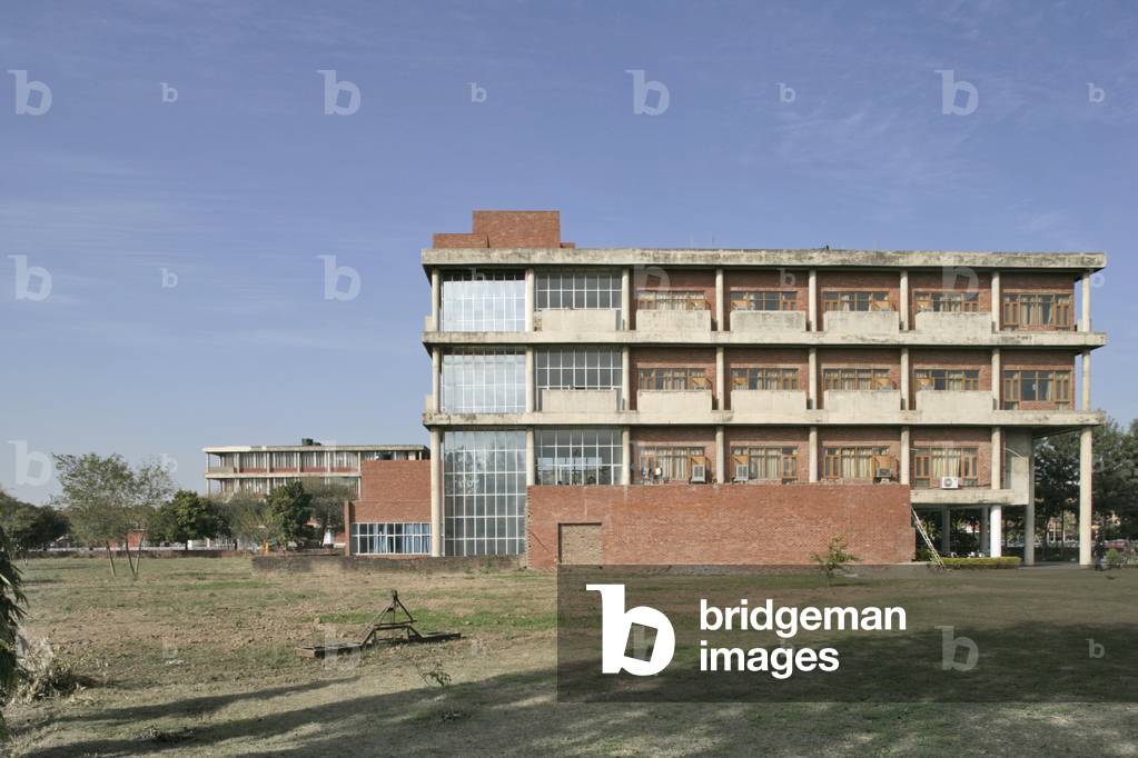 Housing building in Chandigarh, India.