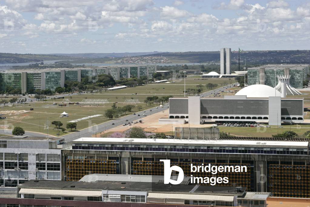 The monumental axis of Brasilia (Brazil). Photographpie 15/04/07