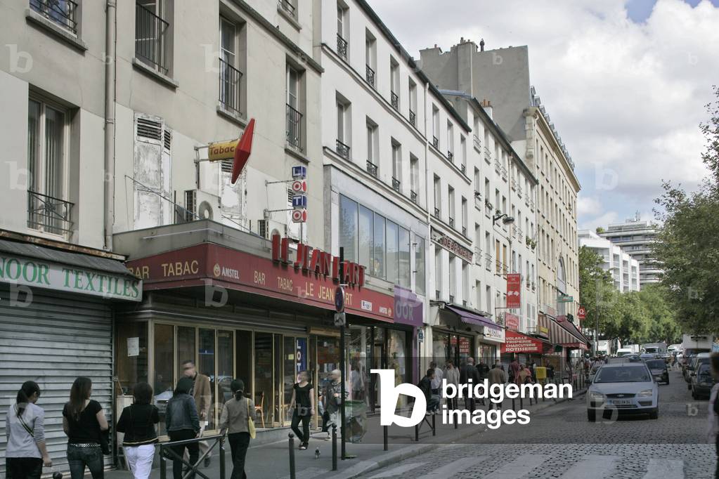 La rue du Faubourg du Temple in Paris 10th.