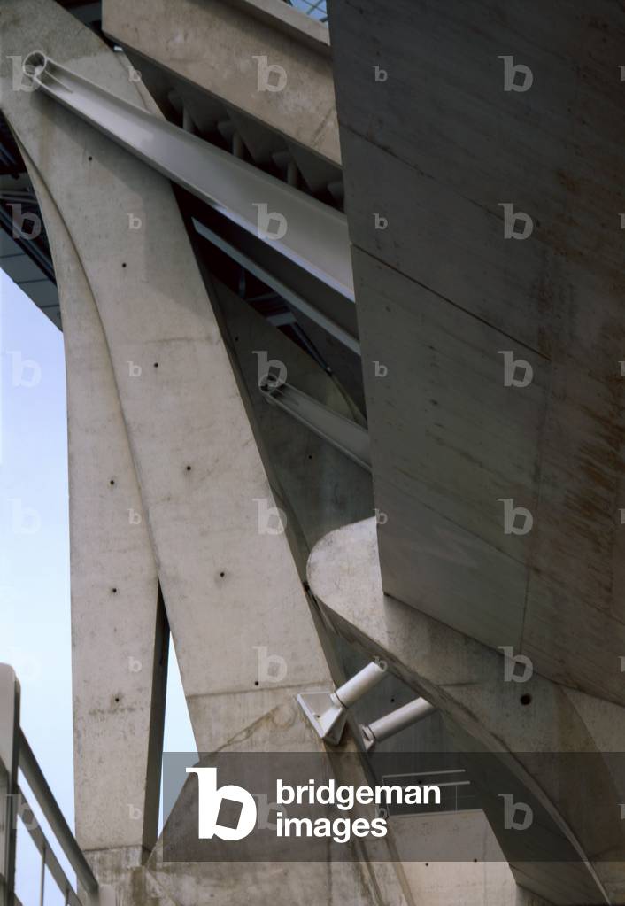 Stade Charlety in Paris, 99 boulevard Kellerman, Paris 13. Architecture by Henri and Bruno Gaudin, 1991-1994. Photography 1994.
