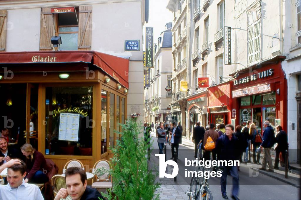 Place Saint Andre des Arts, Paris 6th arrondissement.