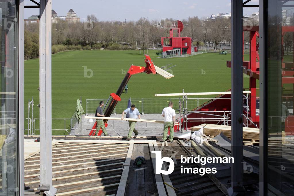 The renovation of the Grande Halle de la Villette, 211 avenue Jean Jaures, Paris 75019 (photo)