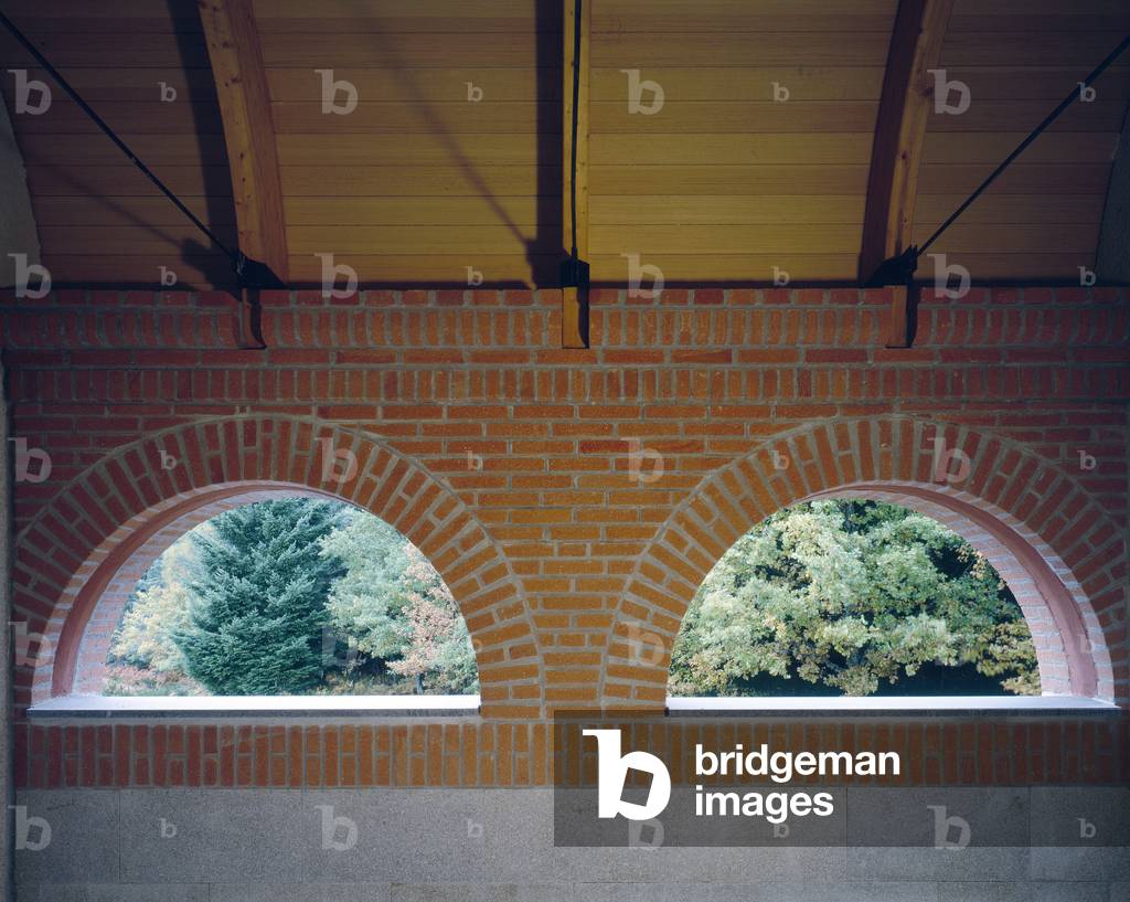 Centre national d'art et de paysage in Vassiviere in Limousin, France. Architecture by Aldo Rossi and Xavier Fabre, 1990. Photography 1990