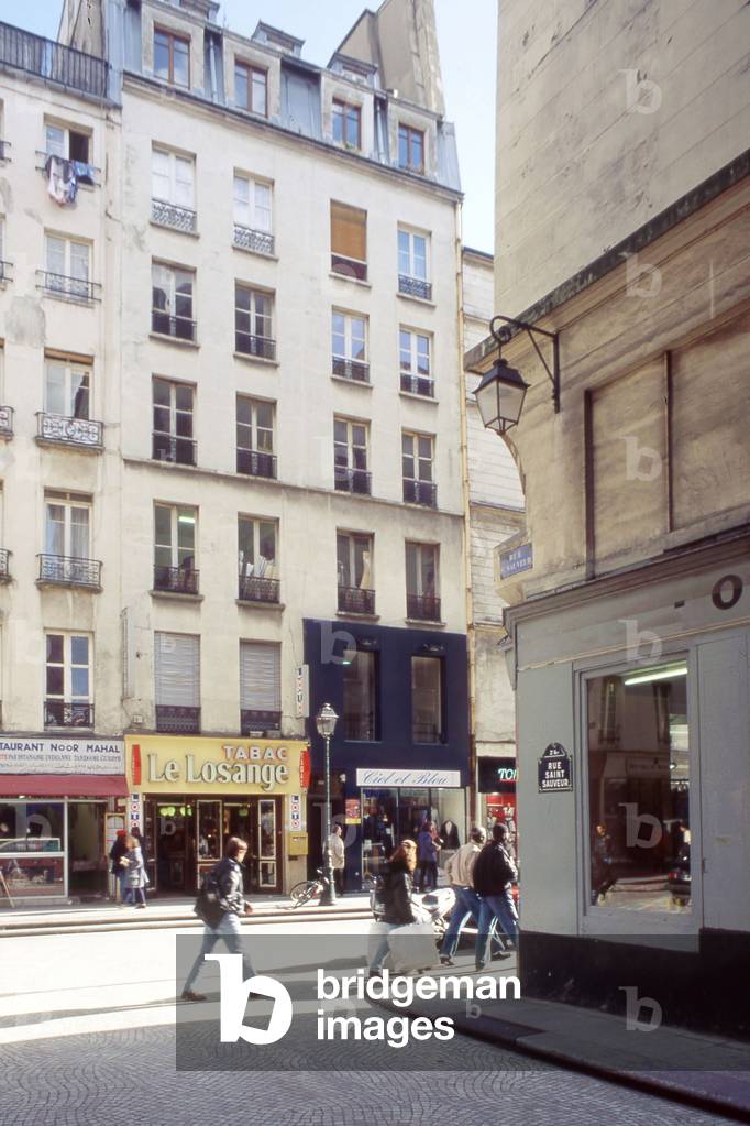 Rue Saint Sauveur in Paris 2nd arrondissement.
