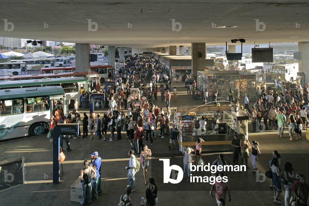 The interurban road station of Brasilia (Brazil). Architect Lucio Costa, 1960. Photography 2007.