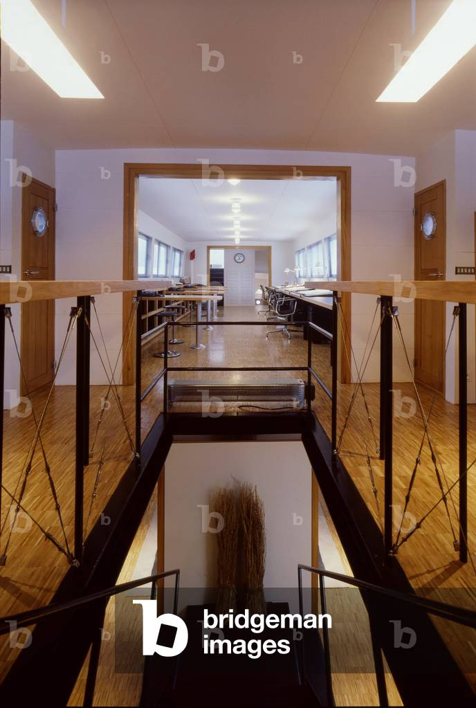 Waterway Architecture Agency, Port Van Gogh, Asnieres (Hauts de Seine) (Waterway architectural firm in Asnieres). Architects Philippe Berbesson and Marie Racine, 1992.