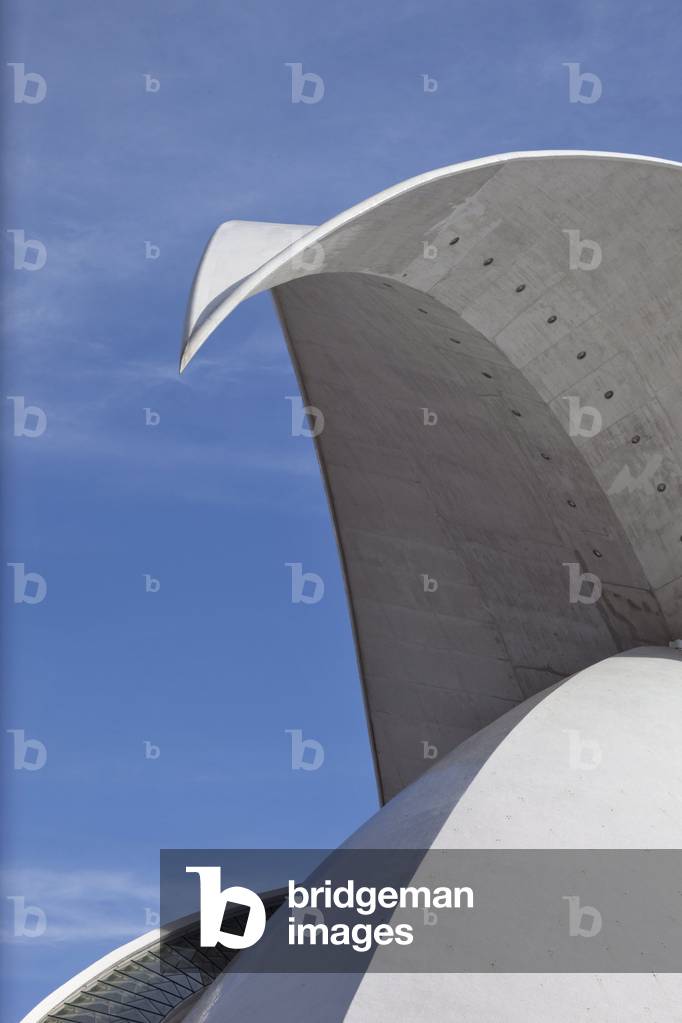 Opera “” L'auditorio””” in Tenerife, Spain, Santa Cruz de Tenerife, Canary Islands. Architecture of Santiago Calatrava, 2003. Photography 20/12/09