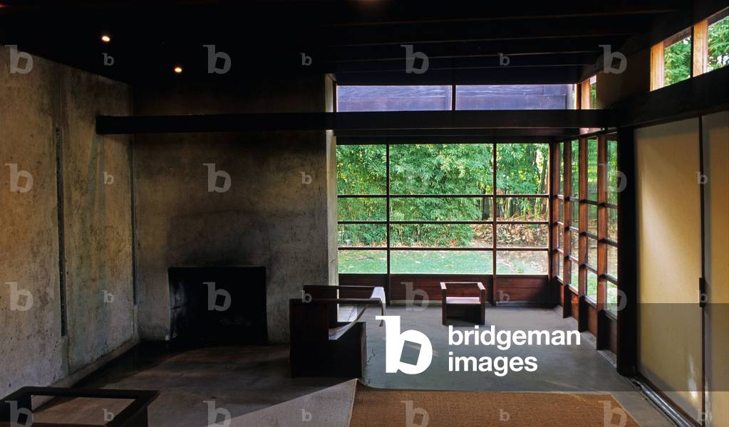 House of architect Rudolf Schindler, King's road in Los Angeles, California, United States. Architect Rudolf (1887-1953). Photography 10/10/04.